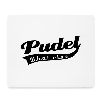 Pudel - Mousepad (Querformat) - Weiß - Vorne