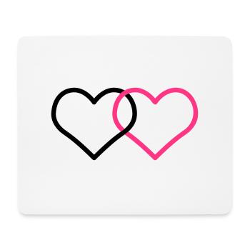 Marriage alliances heart Corazone alianzas Herz - Mouse Pad (horizontal) - white - Front