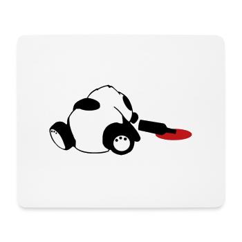 drunken panda bear - Mouse Pad (horizontal) - white - Front