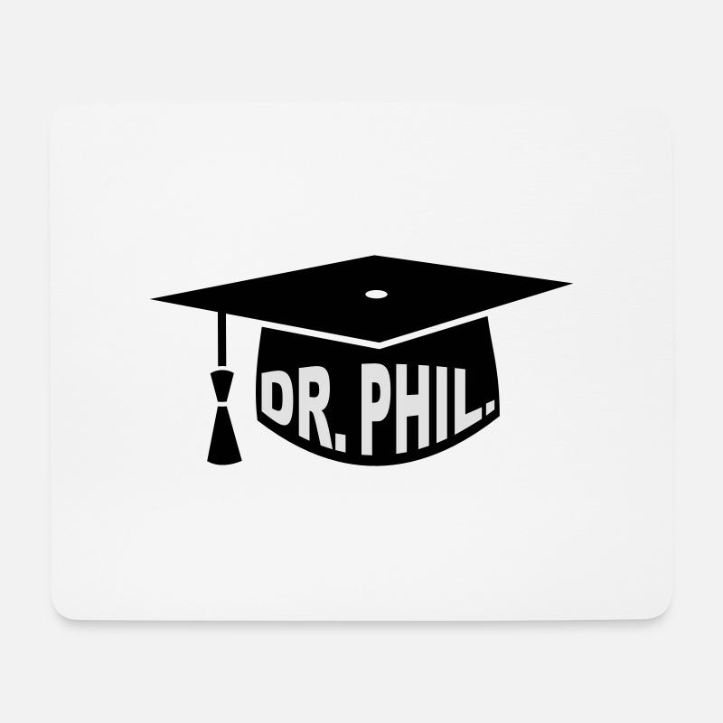 Doktor - Studium - Geschenk - Dr. phil. - - Mousepad (Querformat) - Weiß