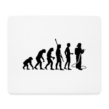 evolution_feuerwehr_b_2c - Mousepad (Querformat) - Weiß - Vorne