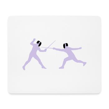 fechter_2c - Mouse Pad (horizontal) - white - Front