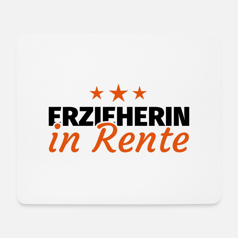Erzieherin Rente Ruhestand Geschenk - Mousepad (Querformat) - Weiß