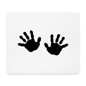 Bébé mains - Tapis de souris (format paysage) - blanc - Devant