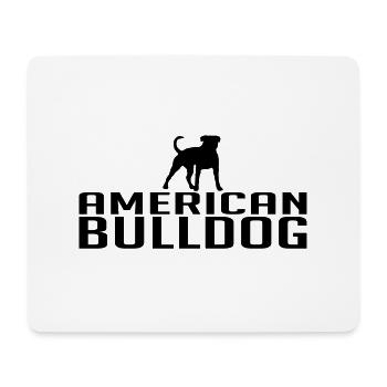 AMERICAN BULLDOG Chiens de race de chien Wilsigns - Tapis de souris (format paysage) - blanc - Devant
