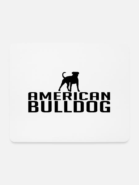 AMERICAN BULLDOG Hunderasse Hunde Wilsigns - Mousepad (Querformat) - Weiß