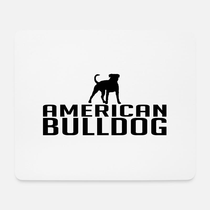 AMERICAN BULLDOG Hunderasse Hunde Wilsigns - Mousepad (Querformat) - Weiß