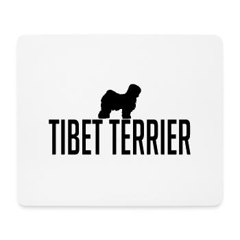 TIBET TERRIER Race chien Wilsigns - Tapis de souris (format paysage) - blanc - Devant