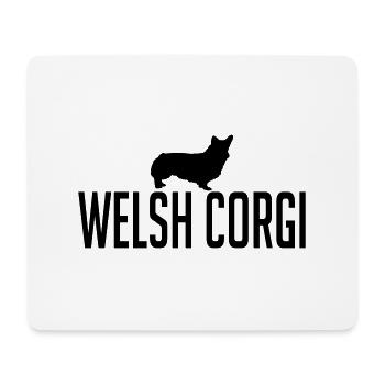 WELSH CORGI Race chien chien Wilsigns - Tapis de souris (format paysage) - blanc - Devant