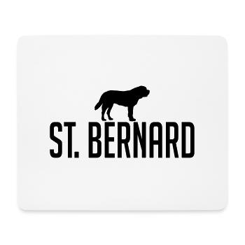ST BERNARD Saint Bernard Wilsigns Dog Dog - Mouse Pad (horizontal) - white - Front
