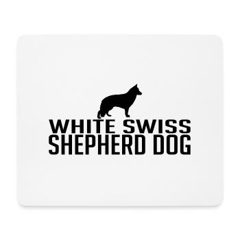 WHITE SWISS SHEPHERD DOG Schäferhund Wilsigns Hund - Mousepad (Querformat) - Weiß - Vorne