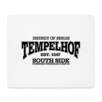 Berlin Tempelhof noir - Tapis de souris (format paysage) - blanc - Devant
