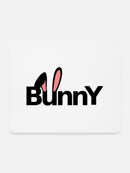 Bunny Hasenohren Löffel Kaninchen Osterhase - Mousepad (Querformat) - Weiß
