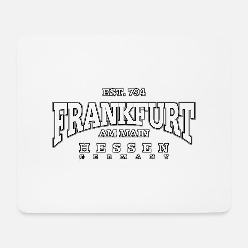 Frankfurt am Main (white) - Mousepad (Querformat) - Weiß