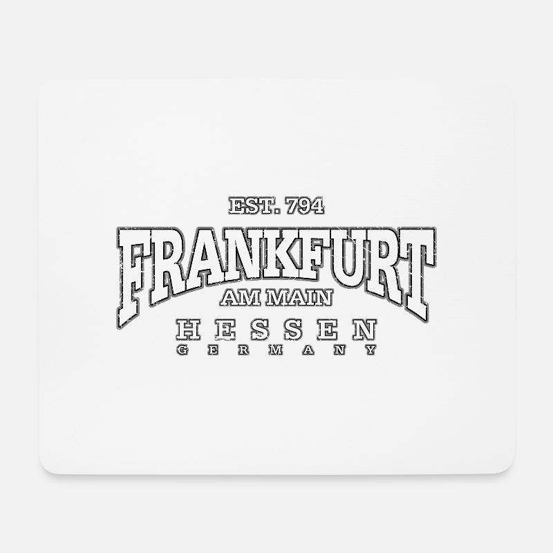 Frankfurt am Main (white oldstyle) - Mousepad (Querformat) - Weiß
