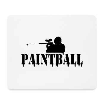 Paintball Logo modern - Mousepad (Querformat) - Weiß - Vorne