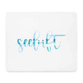 Typographie de l'air marin - Tapis de souris (format paysage) - blanc - Devant