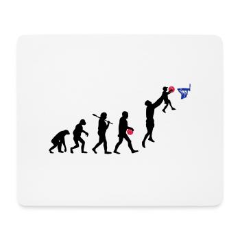 Evolution Basket daddy - Tapis de souris (format paysage) - blanc - Devant