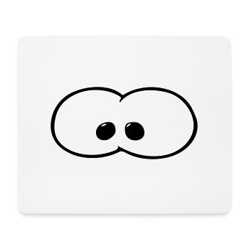 Augen - Mousepad (Querformat) - Weiß - Vorne