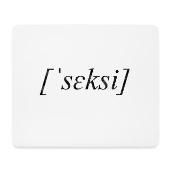 seksi - sexy - Mousepad (Querformat) - Weiß - Vorne