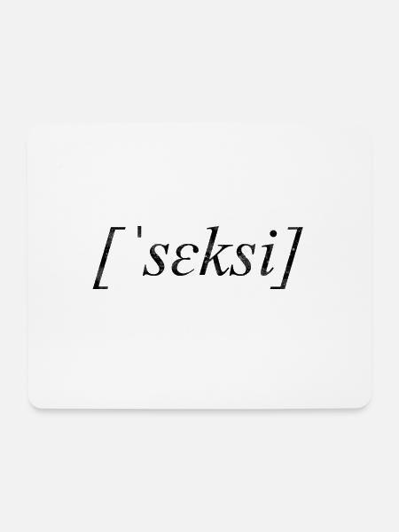 seksi - sexy - Mousepad (Querformat) - Weiß