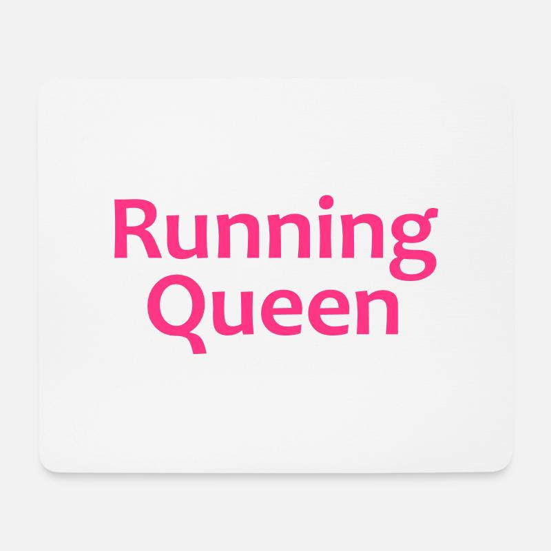 Running Queen | Sport-T-Shirts bedrucken - Mousepad (Querformat) - Weiß