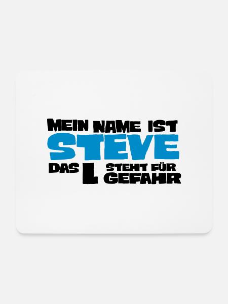 steve - Mousepad (Querformat) - Weiß