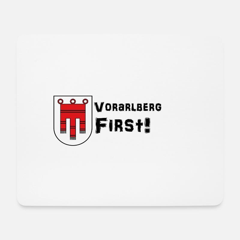 Vorarlberg First - Mousepad (Querformat) - Weiß