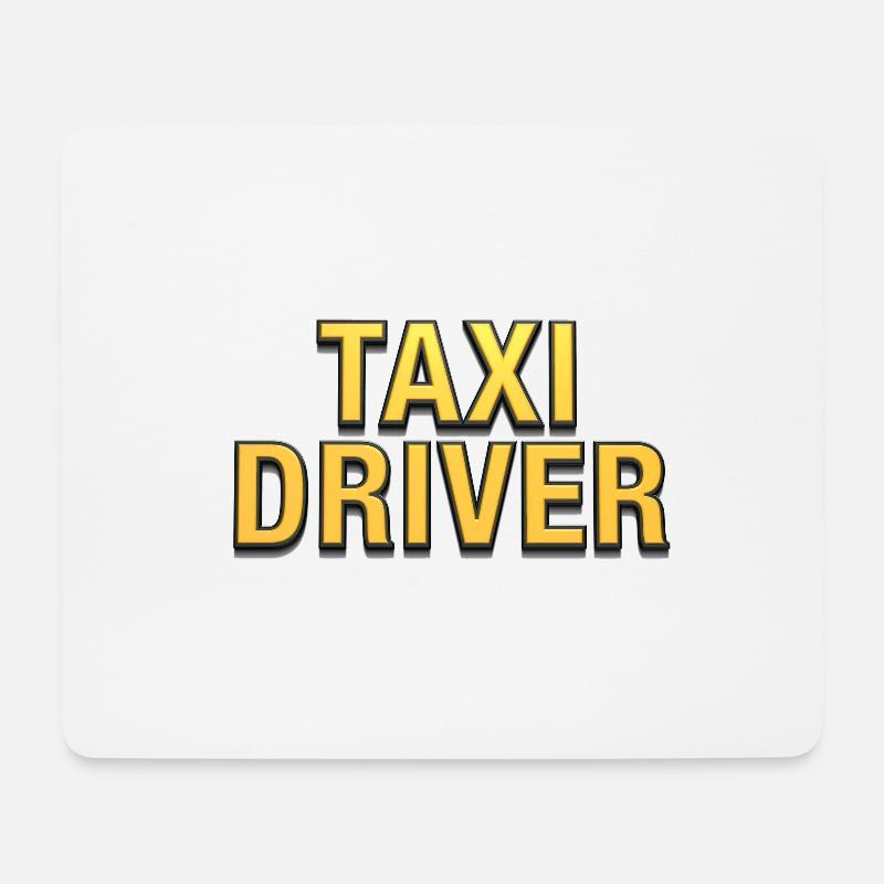 TAXI DRIVER - Mousepad (Querformat) - Weiß