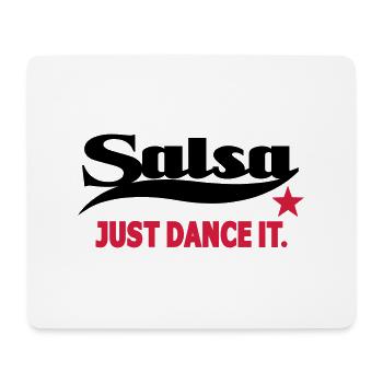 Salsa Just Dance It - Salsa Dance Shirt - Mousepad (Querformat) - Weiß - Vorne