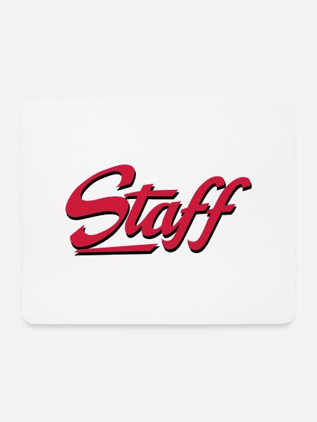 staff - Mousepad (Querformat) - Weiß