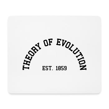 Théorie de l'Evolution - Est. 1859 (demi-cercle) - Tapis de souris (format paysage) - blanc - Devant