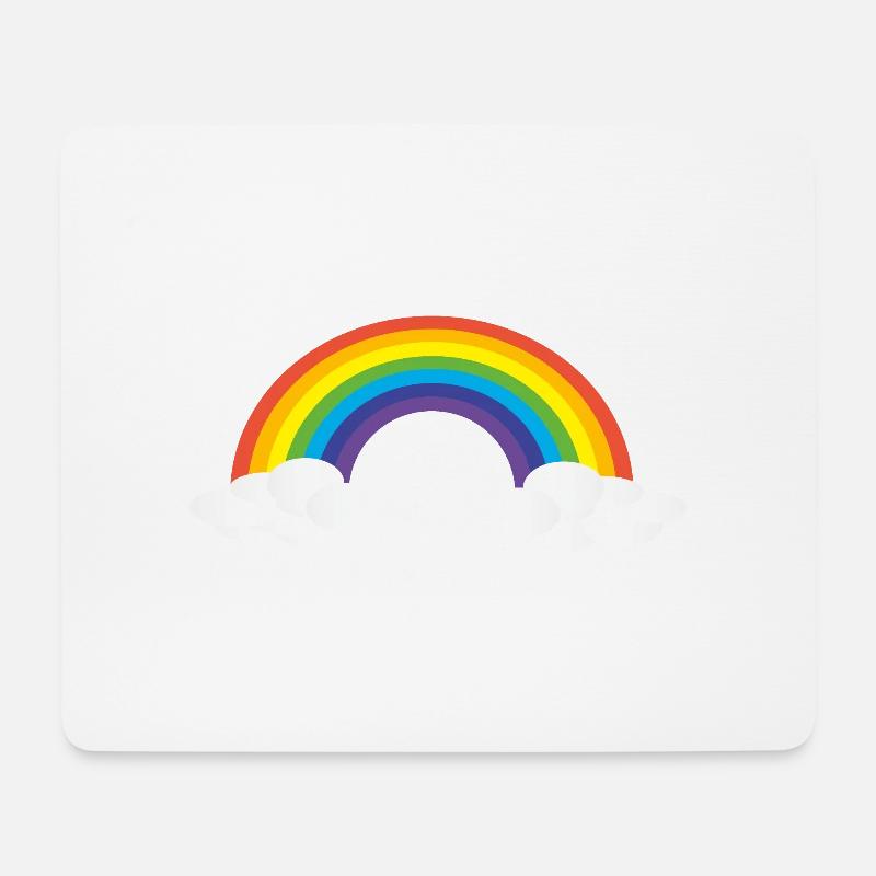 rainbow - Mouse Pad (horizontal) - white
