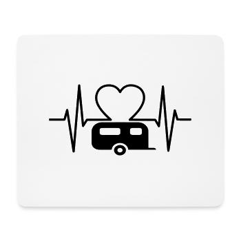 I love camping - Mouse Pad (horizontal) - white - Front