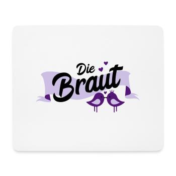 Die Braut Junggesellinnenabschied Geschenk - Mousepad (Querformat) - Weiß - Vorne