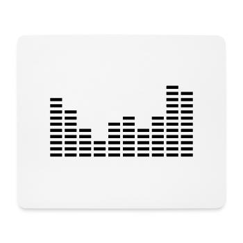 music_eq_f1 - Mouse Pad (horizontal) - white - Front