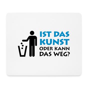 Ist das Kunst oder kann das weg? Museum Maler Müll - Mousepad (Querformat) - Weiß - Vorne