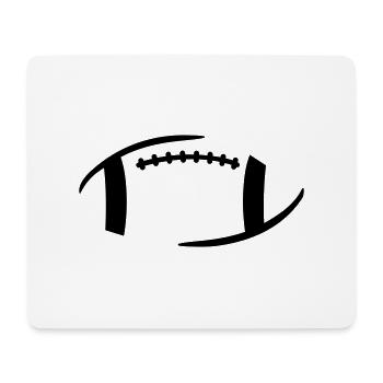 Football - Mousepad (Querformat) - Weiß - Vorne