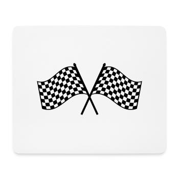 ziel_flagge_1_f1 - Tapis de souris (format paysage) - blanc - Devant