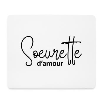 Sisterette d'amour - Mouse Pad (horizontal) - white - Front