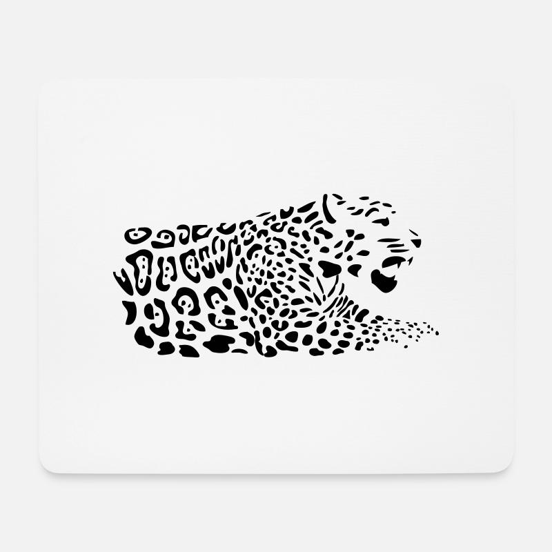 Jaguar - Mousepad (Querformat) - Weiß