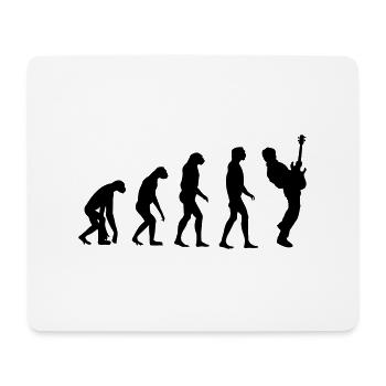 bass player evolution - Tapis de souris (format paysage) - blanc - Devant