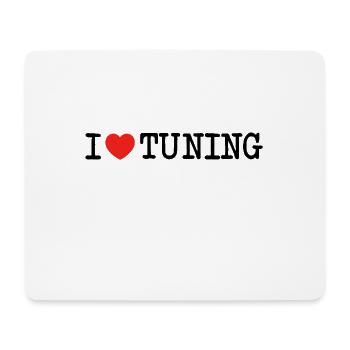 I love Tuning J’aime Motorsport Drôle Turbol - Tapis de souris (format paysage) - blanc - Devant