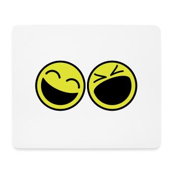 Smileys - Tapis de souris (format paysage) - blanc - Devant