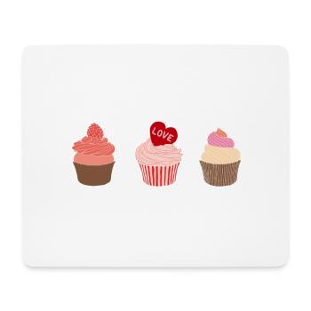 Cupcakes - Mousepad (Querformat) - Weiß - Vorne