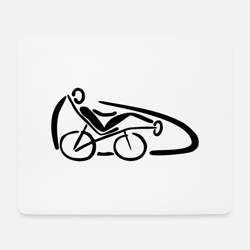 Velomobile - Mouse Pad (horizontal) - white
