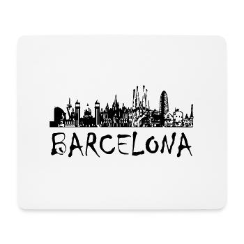 Barcelona - Mousepad (Querformat) - Weiß - Vorne