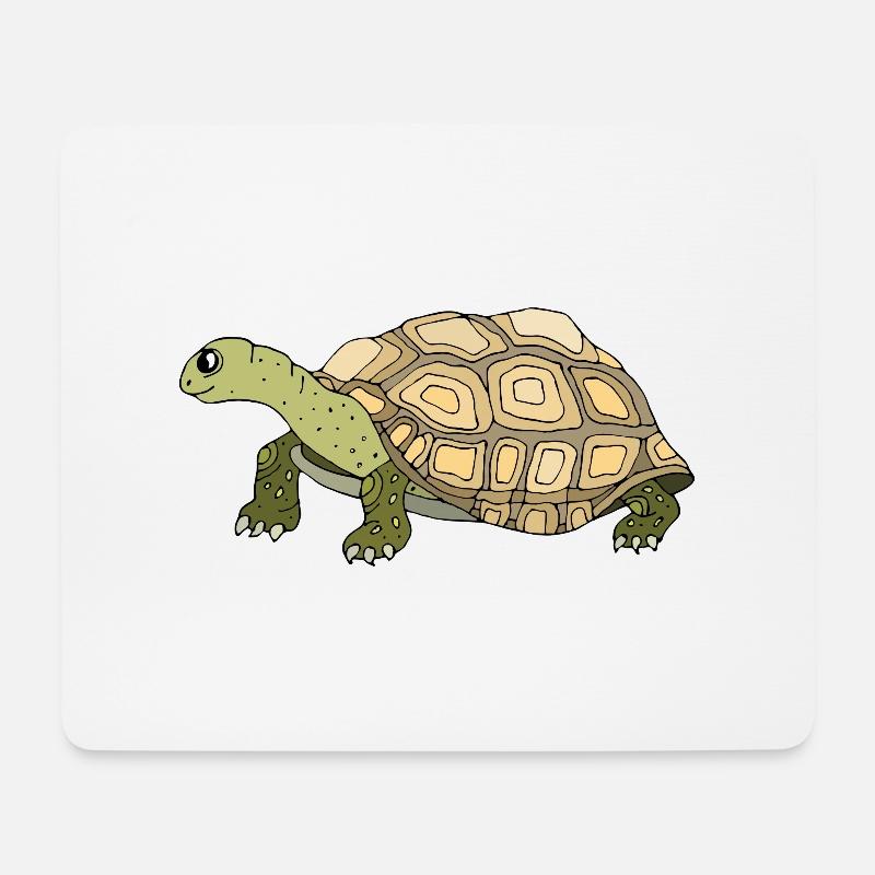 Schildkröte - Mousepad (Querformat) - Weiß