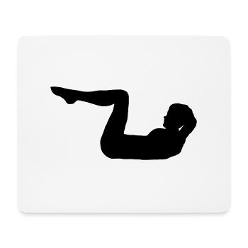 Fitness - Mousepad (Querformat) - Weiß - Vorne