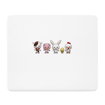 Des amis pas de la nourriture - Tapis de souris (format paysage) - blanc - Devant